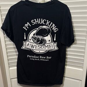 Navy blue I’m Shucking Awesome Short Sleeve Tee NWOT